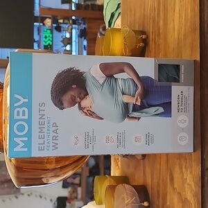 Moby Elements Featherknit Wrap - Hydro Green